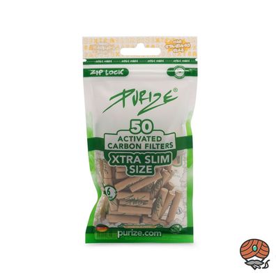 Purize Activkohlefilter XTRA SLIM organic, 50 Stück