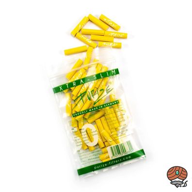 Purize Activkohlefilter XTRA SLIM gelb, 50 Stück