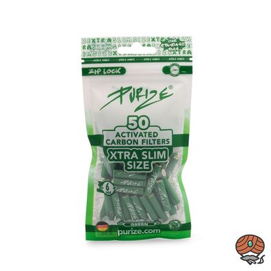 Purize Activkohlefilter XTRA SLIM grün, 50 Stück