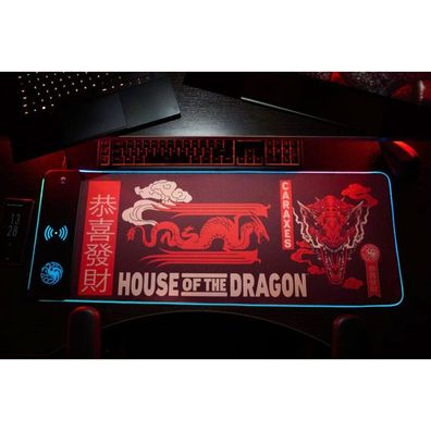 Numskull Mauspad House of Dragons + wireless Charge 30x80cm