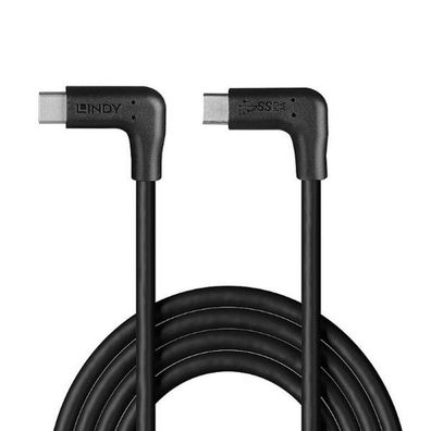 LINDY 1.5m USB 3.2 Typ C Kabel 2 x 90 Grad gewinkelt
