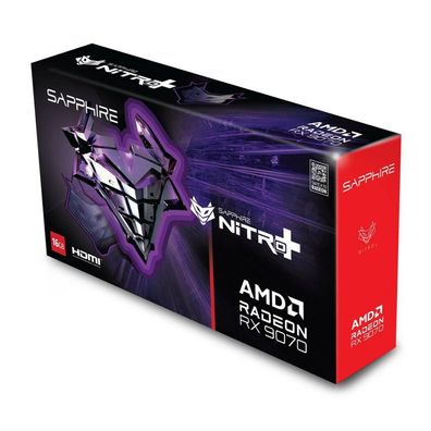Sapphire Radeon RX9070 Nitro+ GAMING OC 16GBGDDR6 2xHDMI 2xD