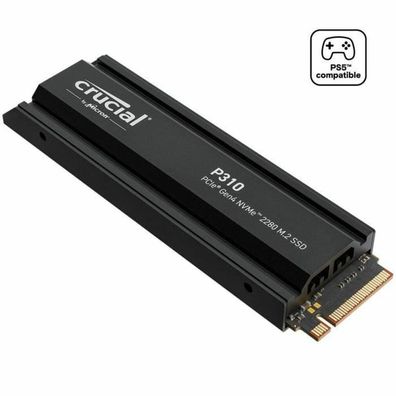 Crucial P310 Gen4 2280 4TB NVMe PCIe M.2 SSD mit heatsink