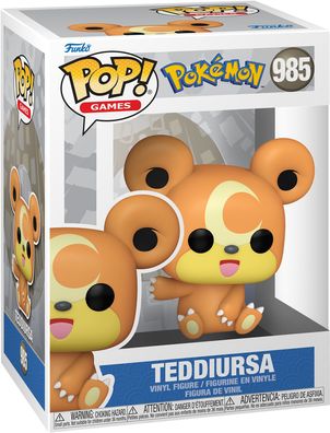 Pok&eacute; on - Teddiursa 985 - Funko Pop! Vinyl Figur
