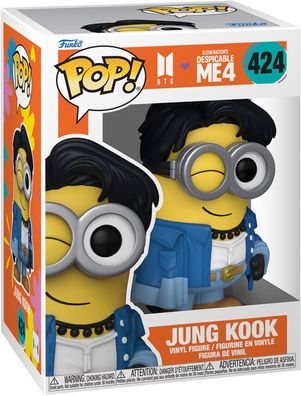 Minions x Bts Despicable Me 4 - Jung Kook 424 - Funko Pop! Vinyl Figur