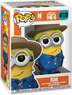 Minions x Bts Despicable Me 4 - RM 418 - Funko Pop! Vinyl Figur