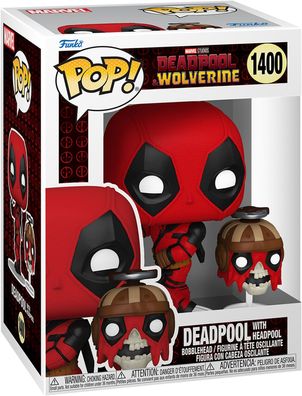 Deadpool & Wolverine - Deadpool with Headpool 1400 - Funko Pop! Vinyl Figur
