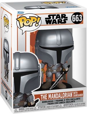 Star Wars - The Mandalorian with Darksaber 663 - Funko Pop! Vinyl Figur
