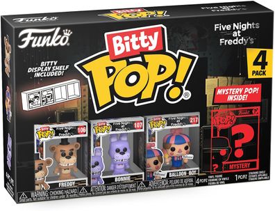 Five Night at Freddy's - Freddy Bonnie Ballon Boy 4er Pack - Bitty Pop! Funko