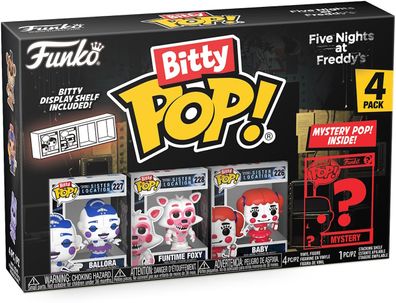 Five Night at Freddy's - Ballora Funtime Foxy Baby 4er Pack - Bitty Pop! Funko