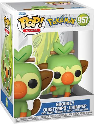 Pok&eacute; on - Grookey Ouistempo Chimpep 957 - Funko Pop! Vinyl Figur