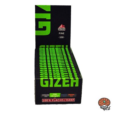 Gizeh Magnet Grün - Black Fine Zigaretten Drehpapier (20 Hefte à 100 Blatt)