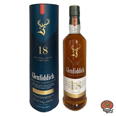 Glenfiddich Premium Single Malt Scotch Whisky 18 Jahre, 40% Vol. 0,7 l