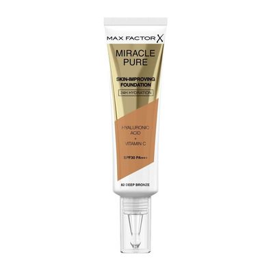 Max Factor Miracle Pure Foundation, Fb. 82 Deep Bronze