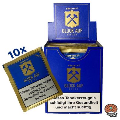 Pöschl´s Glück Auf Prise Schnupftabak Beutel 10x 10g