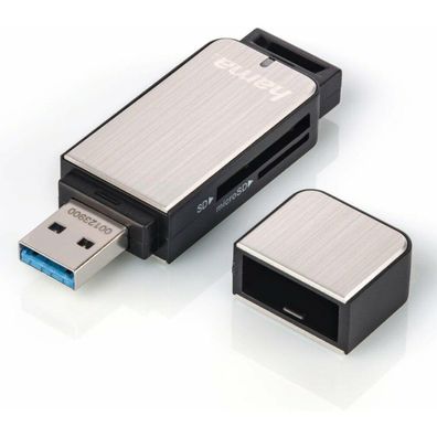 hama Multi-Kartenleser silber