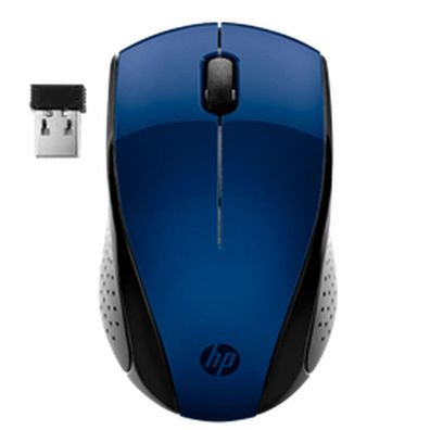 Wireless-Maus 220 (schwarz/blau, Lumiere Blue)