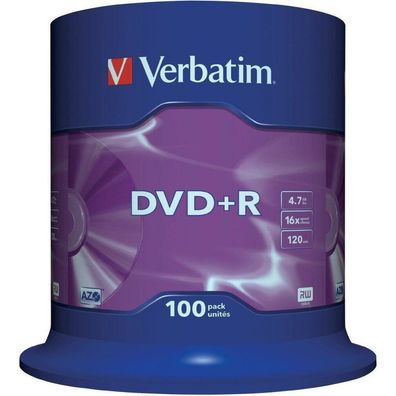 DVD+R 4,7 GB (16fach, 100 Stück)