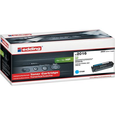 edding EDD-2016 cyan Toner ersetzt HP 304A (CC531A)