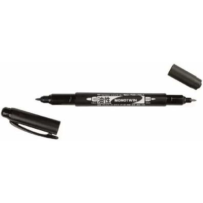 Tombow MONO twin Permanentmarker schwarz 0,4 und 0,8 mm