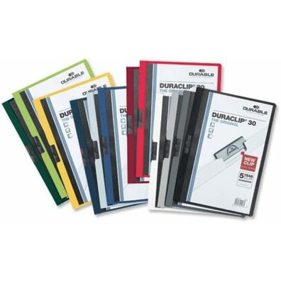 25 Durable Klemmhefter Duraclip dunkelgrün