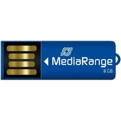 USB Nano 8 GB (blau, USB-A 2.0, mit Büroklammer-Funktion)