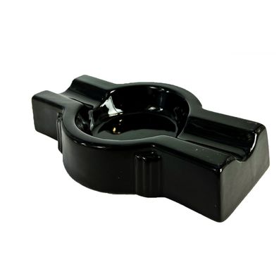 Angelo Keramik Zigarrenaschenbecher Schwarz für 2 Zigarren