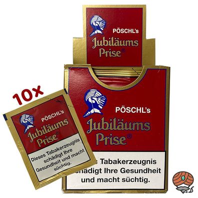 Pöschl´s Jubiläums Prise Schnupftabak Beutel 10x 10g