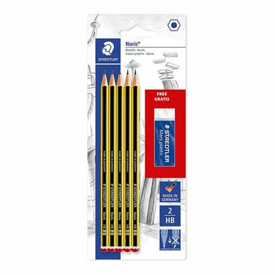 Staedtler Noris® 120 Bleistifte HB schwarz/gelb 1 Set