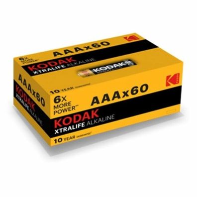 KODAK Xtralife (BATTERY PRICE) Alkaline AAA LR03 60 UNIT/BOX