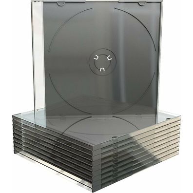 50 MediaRange 1er CD-/DVD-Hüllen Slim Cases transparent
