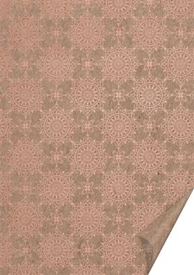 Heyda 204772752 Naturkarton "Ornament" A4 rosegoldfarben glänzend