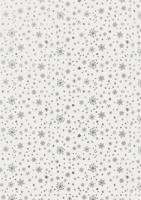 Heyda 204875513 Faltblätter-Set transparent "Sterne" A4 silberfarben