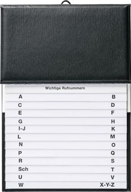 Brunnen 106433590 Telefon-Schuppenregister 15,5 x 22,3 cm schwarz