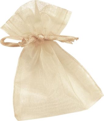 KNORR prandell 216399525 Organzasäckchen 13 x 10 cm creme