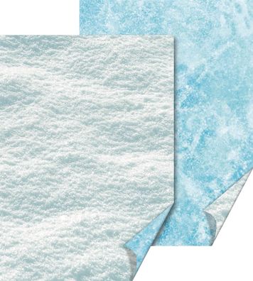 Heyda 204772258 Motivkarton Naturstrukturen "Eis/Schnee" 50 x 70 cm