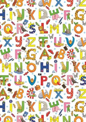 Heyda 204771755 Motivkarton Kids Color "Buchstaben" 50 x 70 cm