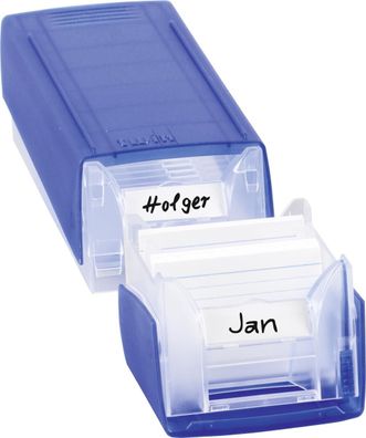 Brunnen 102058534 Karteikasten "Twin Boxx" 24 x 9,3 x 6,6 cm mittelblau