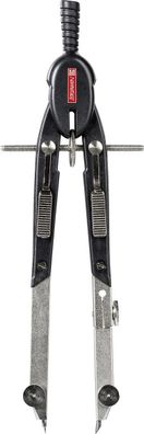 Brunnen 1049550 Schnellverstellzirkel Peak 5 Länge: 170 mm schwarz