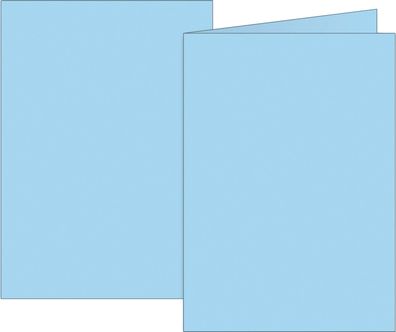 Brunnen 105125332 Klappkarte Universalpapier A6 hellblau
