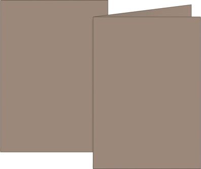 Brunnen 105125385 Klappkarte Universalpapier A6 taupe