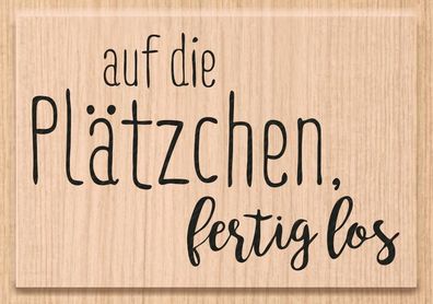 Heyda 211800415 Stempel Weihnachten "Auf die Plätzchen"