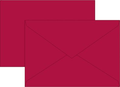 Brunnen 105125224 Briefumschlag Universalpapier C6 mittelrot