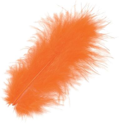 KNORR prandell 216619100 Marabufedern ca. 10 cm orange