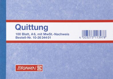 Brunnen 102634401 Quittungen A6 quer