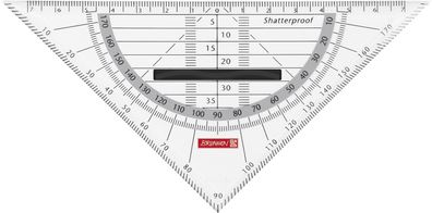 Brunnen 104975990 Geometrie-Dreieck Colour Code 16 cm onyx