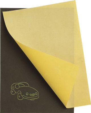 Heyda 204870010 Kopierpapier für Fensterbilder "Febikopa" 50 x 70 cm schwarz/gelb