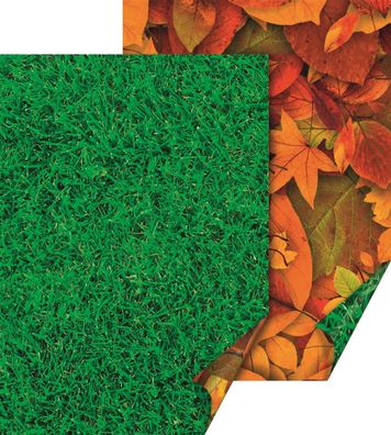Heyda 204772288 Motivkarton Naturstrukturen "Laub/Gras" 50 x 70 cm