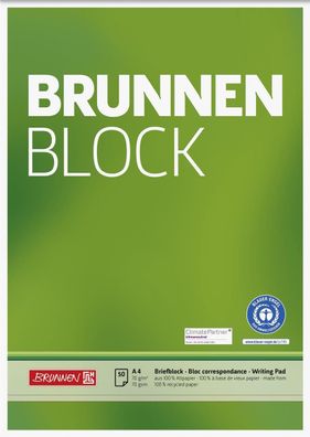 Brunnen 105261601 Block "BRUNNEN-Block" Recycling A4 unliniert