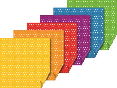 Heyda 204875552 Faltblätter "Punkte" 15 x 15 cm